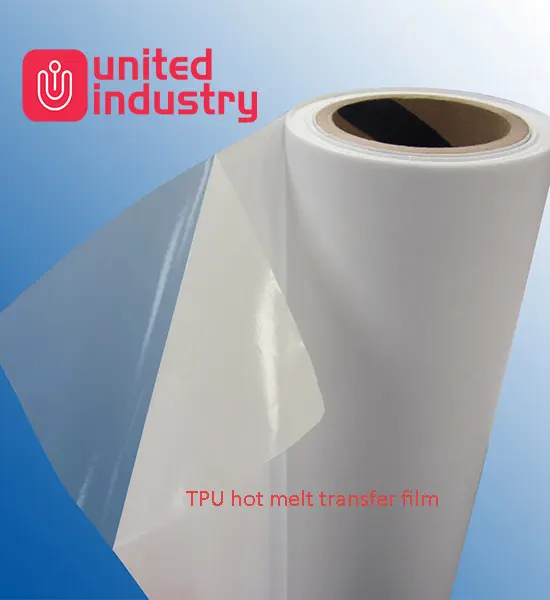 shanghai-united-industry-tpu-transfer-film TPU hot melt transfer film for heat transfer printing