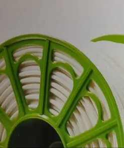 Spool of hot melt adhesive filament used for bonding shoe counters, toe puffs and heel reinforcements.